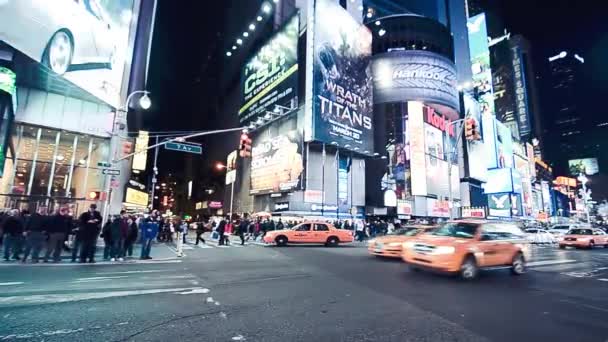 Nueva York City Diciembre 2018 Manhattan Avenue Tráfico Ciudad Hermoso — Vídeos de Stock