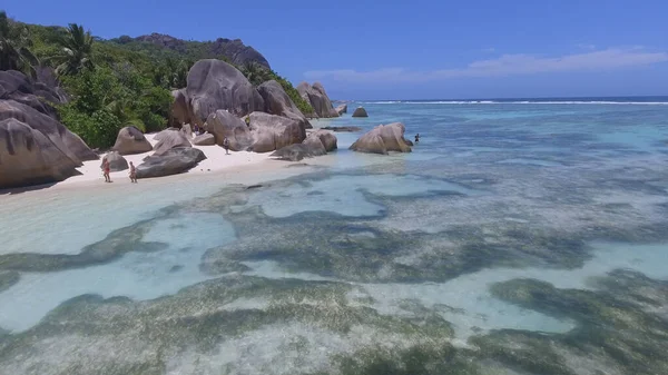 Anse Source Argent Digue Berömda Seychellerna Beach — Stockfoto