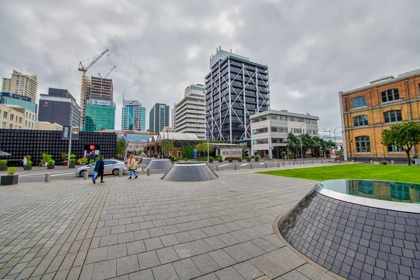 Auckland Neuseeland August 2018 Straßen Und Gebäude Der Stadt Einem — Stockfoto