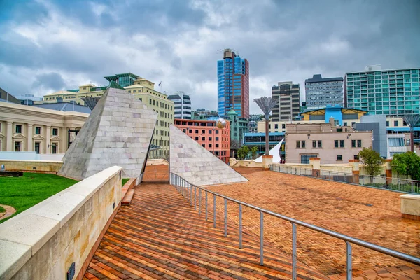 Wellington New Zealand September 2018 City Skyline Cloudy Morning — Stock Photo, Image