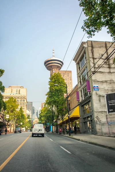 Vancouver Kanada August 2017 Morgenblick Auf Die Straßen Der Stadt — Stockfoto