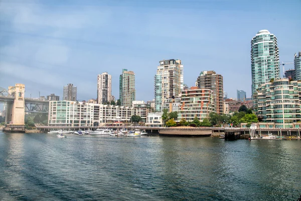 Vancouver Srpna 2017 Panorama Vancouver City Ostrova Granville — Stock fotografie