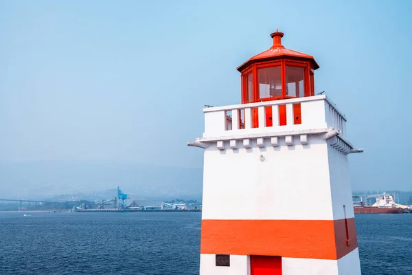 Vancouver Harbour Lighthouse Sunny Day — Stock Photo, Image
