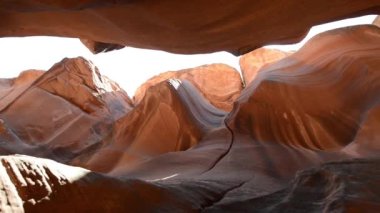 Antilop Kanyonu 'nun inanılmaz kaya oluşumları, ABD