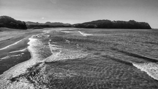 Heißwasserstrand Der Ostküste Der Coromandel Halbinsel Neuseeland Drohnen Luftaufnahme — Stockfoto