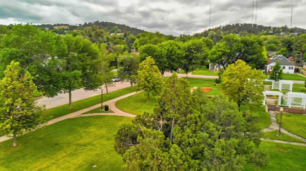 Arial View Rapid City Cloudy Summer Day South Dakota — Stock Photo, Image