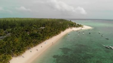 Mauritius, Afrika 'nın inanılmaz hava manzarası. Kıyı ve orman