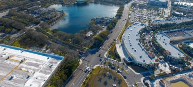 İHA 'dan Florida kırsal hava görüntüsü