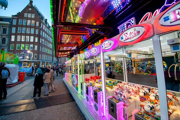 Amsterdam Nederländerna April 2015 Damm Square Huvudattraktion Staden — Stockfoto