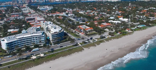 Veduta Aerea Dello Skyline Fort Lauderdale Rallentatore Dal Drone Florida — Foto Stock