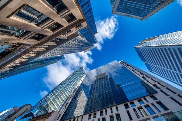 Sydney Australia Agosto 2018 Vista Hacia Arriba Los Edificios Pitt — Foto de Stock