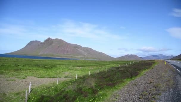 ISLANDE - AOÛT 2019 : Vue imprenable sur la campagne en saison estivale — Video