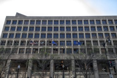 The FBI Headquarters in Washington DC clipart
