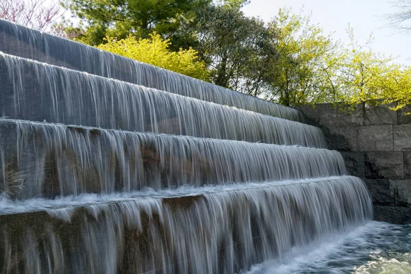 Waterfall Falls Franklin Delano Roosevelt Memorial Fdr Washington Usa — Stock Photo, Image