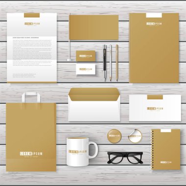 Kurumsal marka kimliğini Mockup ayarla