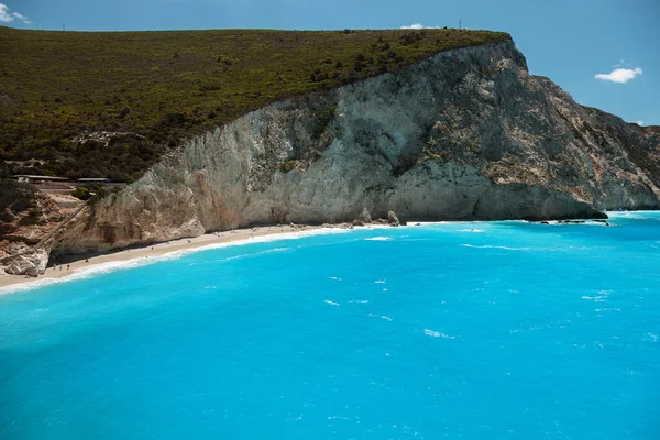Παραλία Πόρτο Κατσίκι Στην Λευκάδα Ελλάδα — Φωτογραφία Αρχείου
