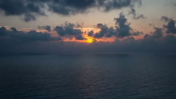 Drammatico Nuvoloso Tramonto Cielo Timelapse — Video Stock