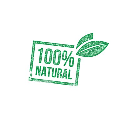 % 100 doğal damgası