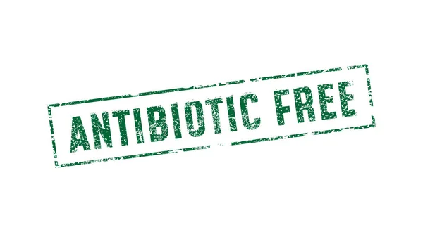 Timbre en caoutchouc libre antibiotique — Image vectorielle