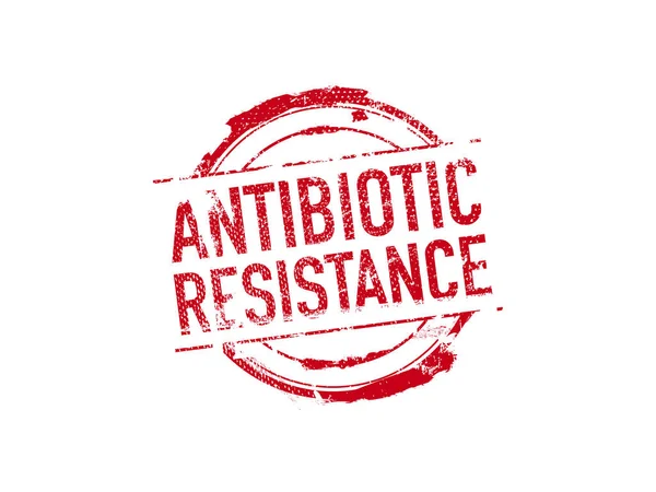 Pieczęć grunge odporność na antybiotyki na białym tle — Wektor stockowy