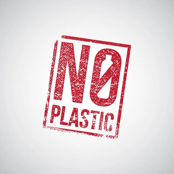 Pas d'illustration de tampon en plastique vectoriel caoutchouc — Image vectorielle