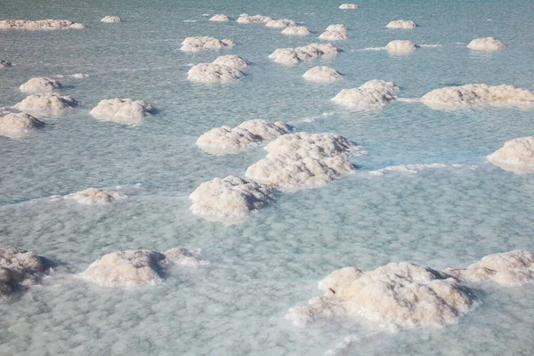 Άποψη Των Ακτών Της Νεκράς Θάλασσας Υφή Της Νεκράς Θάλασσας — Φωτογραφία Αρχείου