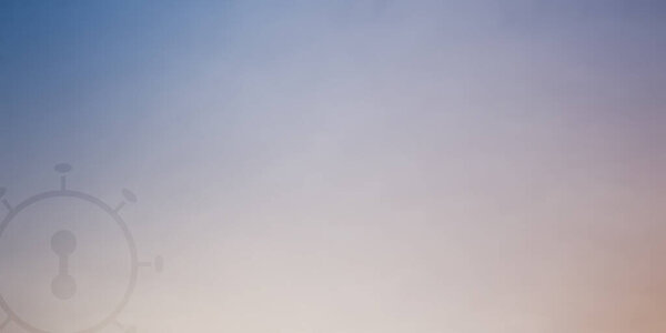 Blurred background concept coronavirus cold to warm tones