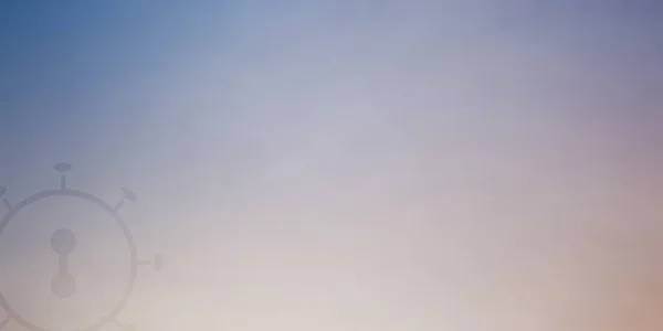 Концепція Розмитого Фону Коронавірус Холодних Теплих Тонів — стокове фото