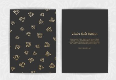 elmas: Davetiyeli. Vektör çizim.