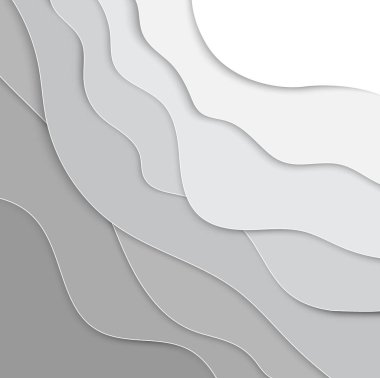 3D kağıt katmanları arka plan tasarlamak vektör. Stil, metin, vektör çizim için yer kağıt kesme.