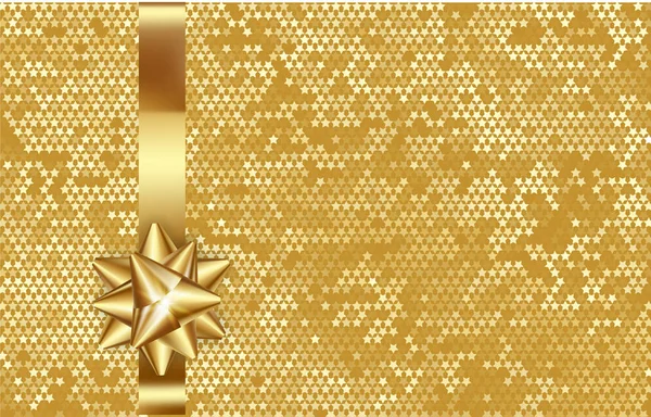 Weihnachten Gold Hintergrund Goldglitzerkomposition Weihnachtskarte Vektorillustration — Stockvektor