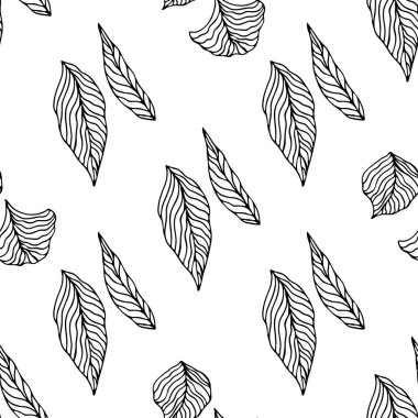 Sorunsuz yaprakları desen. Afiş, poster, kart, kapak, davet, afiş broşür veya üstbilgi için tasarım.