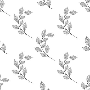 Sorunsuz yaprakları desen. Afiş, poster, kart, kapak, davet, afiş broşür veya üstbilgi için tasarım.