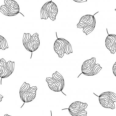 Yaprakları ile dikişsiz desen. yaprakları ile çiçek arka plan