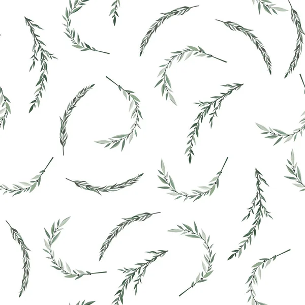 Seamless leaves pattern. Design for banner, poster, card, cover, invitation, placard brochure or header.