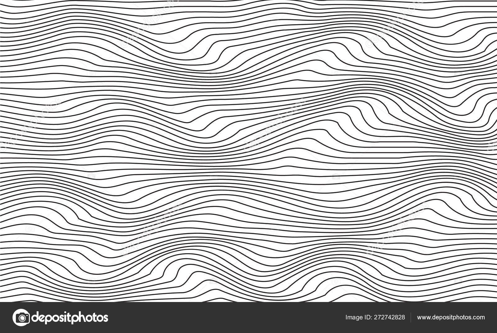 Abstract Vector Background Of Waves 3d Optical Illusion Line Art Stock Vector C Anasteisha 272742828