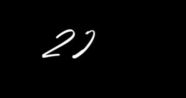 Mutlu yıllar 2020 hareketli grafik animasyonu.