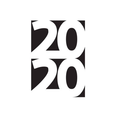 Mutlu Yıllar 2019 metin tasarımı. Broşür tasarım şablonu, kart, afiş.