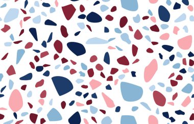 Terrazzo kusursuz desen. Pastel renkler. Mermer. Soyut arkaplan.