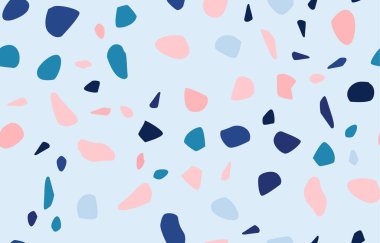 Terrazzo kusursuz desen. Pastel renkler. Mermer. Soyut arkaplan.