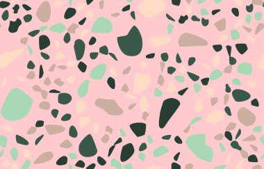Terrazzo kusursuz desen. Pastel renkler. Mermer. Soyut arkaplan.