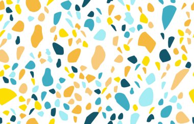 Terrazzo kusursuz desen. Pastel renkler. Mermer. Soyut arkaplan.