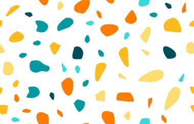 Terrazzo kusursuz desen. Pastel renkler. Mermer. Soyut arkaplan.