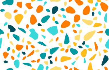 Terrazzo kusursuz desen. Pastel renkler. Mermer. Soyut arkaplan.