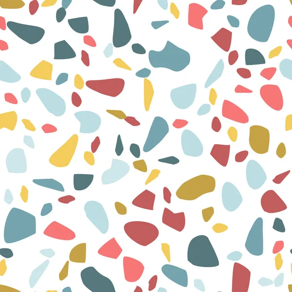 Terrazzo kusursuz desen. Pastel renkler. Mermer. Soyut arkaplan.