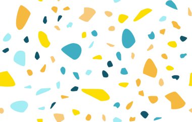 Terrazzo kusursuz desen. Pastel renkler. Mermer. Soyut arkaplan.