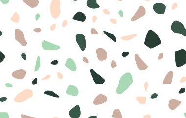 Terrazzo döşeme vektörü pastel renklerde pürüzsüz desen