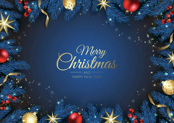Mutlu noel arkaplanı ve noel unsuru. Vektör illüstrasyonu