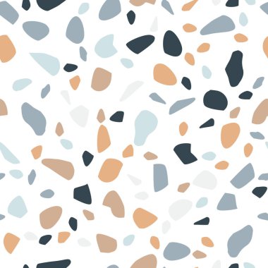 Terrazzo döşeme vektörü parlak renklerde kusursuz desen.