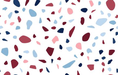 Terrazzo kusursuz desen. Pastel renkler. Mermer. Soyut arkaplan.